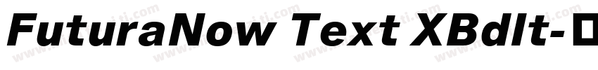 FuturaNow Text XBdIt字体转换
